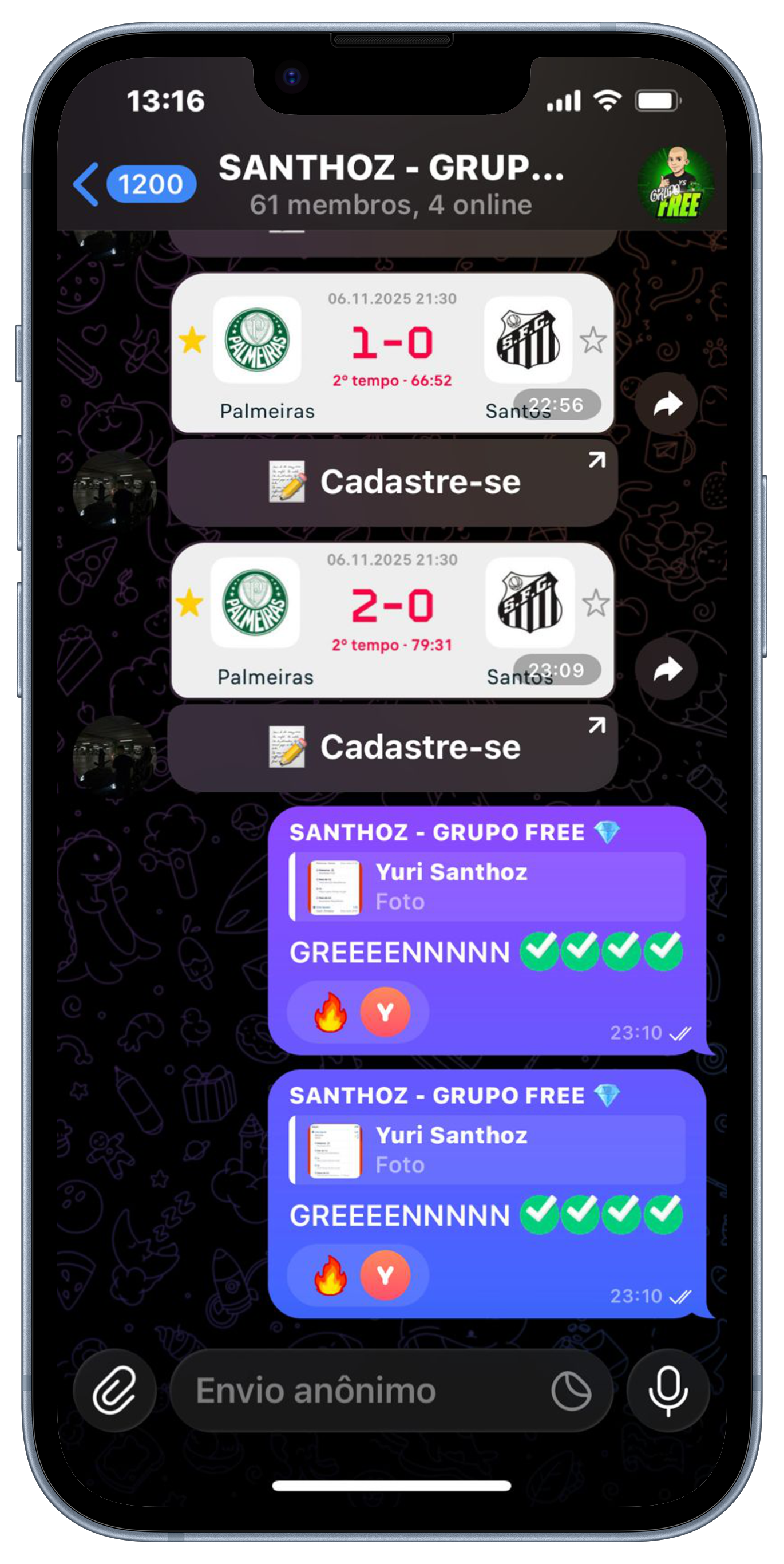 Grupo VIP no Telegram